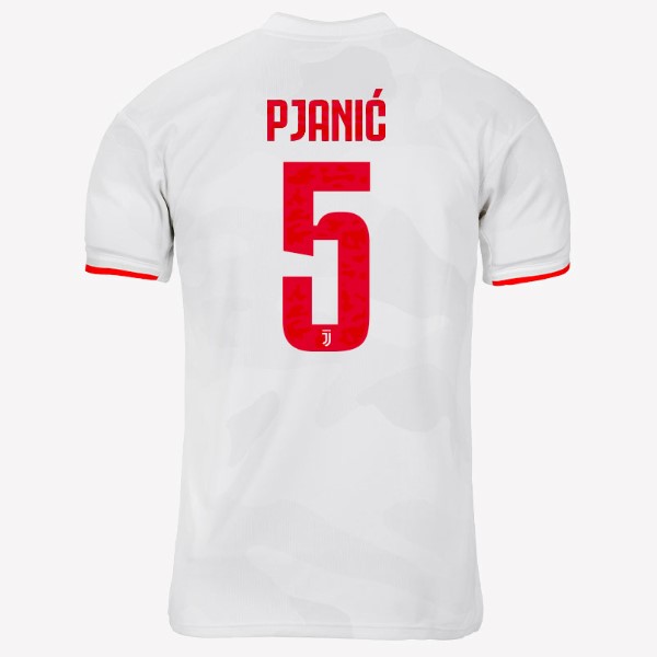 Camiseta Juventus NO.5 Pjanic Replica Segunda Ropa 2019/20 Gris Blanco